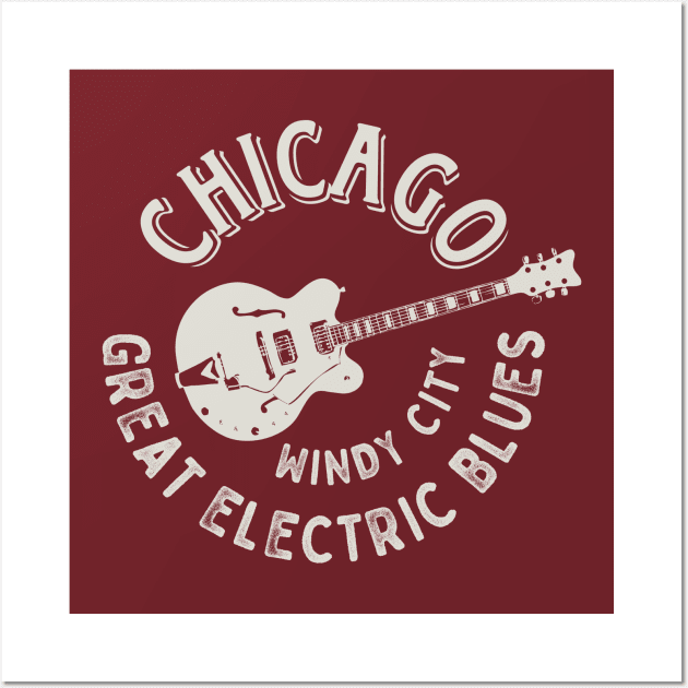 Chicago Great Electric Blues Wall Art by Designkix